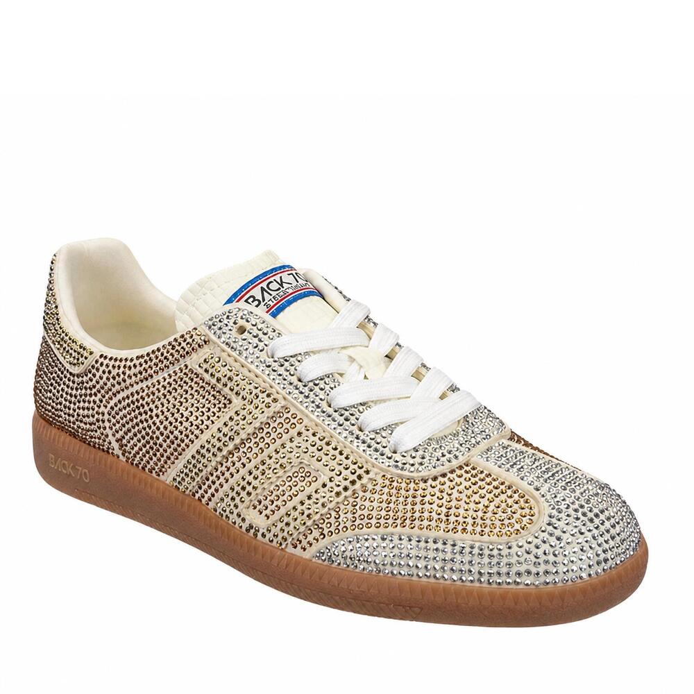 NEW BACK 70 women's sirio 2506 sneakers in silver bronze